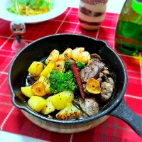 海老とハツとポテトのアヒージョ| アルティッチョさん