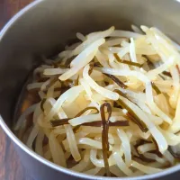 もやしと塩昆布の浅漬け