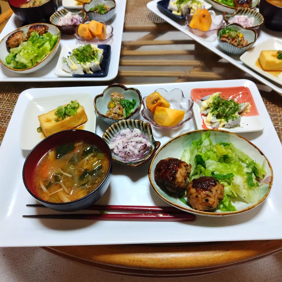 椎茸の肉巻き定食です✨|rikako♪。.:＊さん