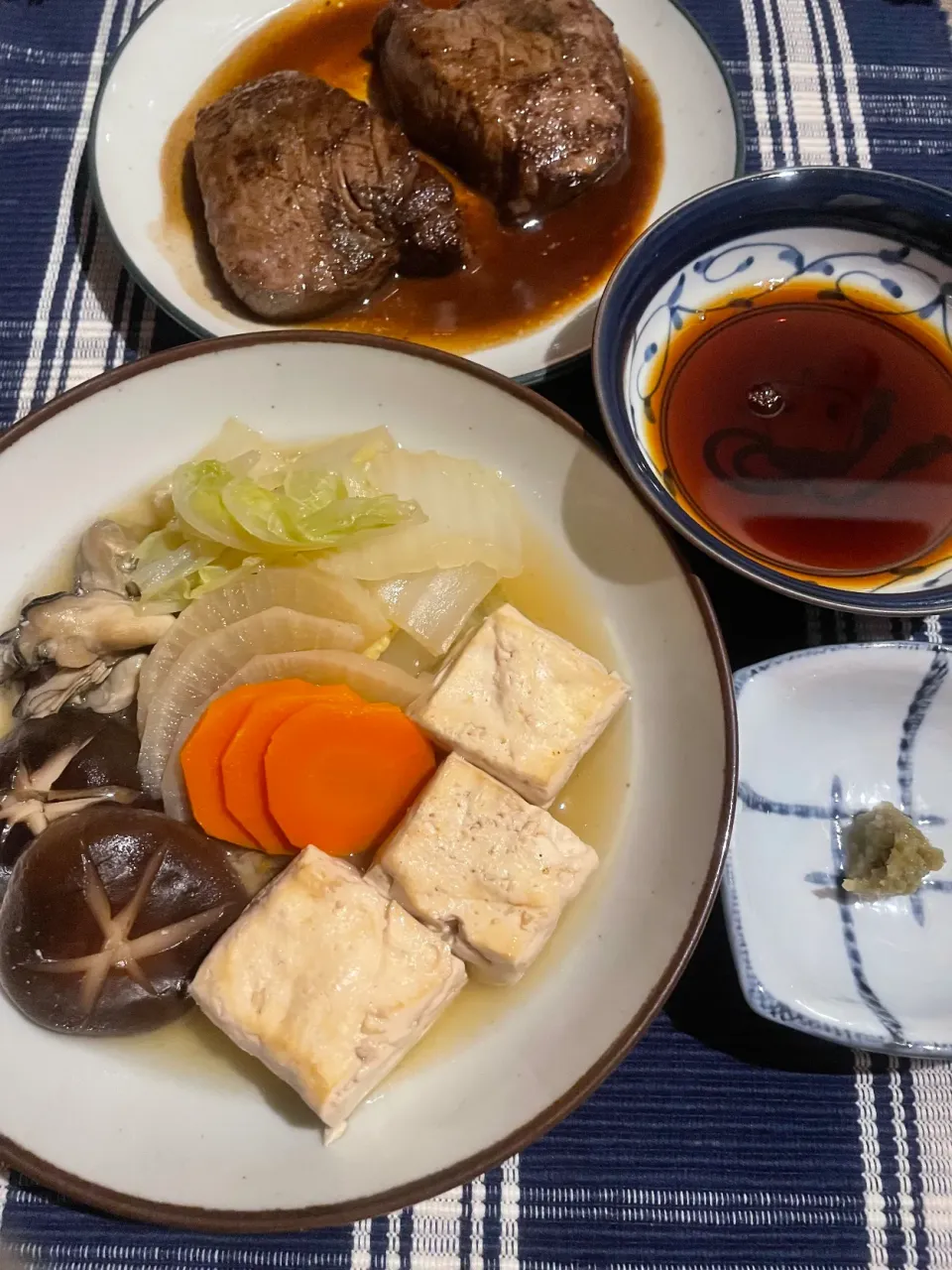 水炊きとヒレステーキ|めんちゃんさん