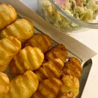 ポテサラとポテトナゲット|もちまるさん