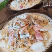 クリームスープパスタ| ポコさん