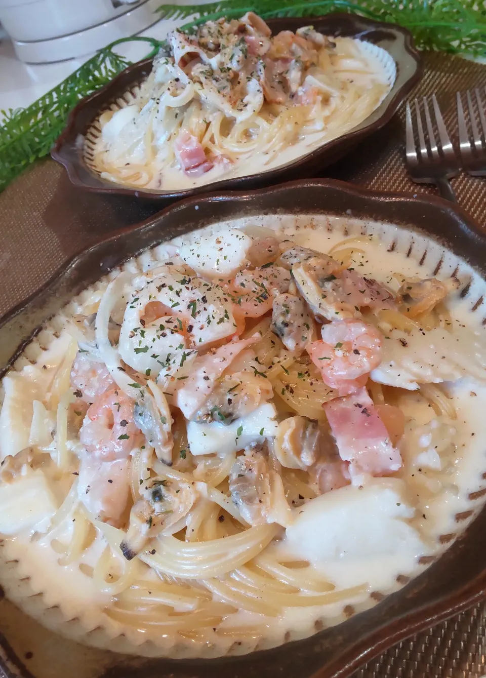クリームスープパスタ|ポコさん
