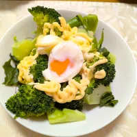 11/30の夕食　ブロッコリーと玉子のホットサラダ|卯月さん