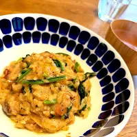 ベーコンきのこの豆乳リゾット|Anyaさん