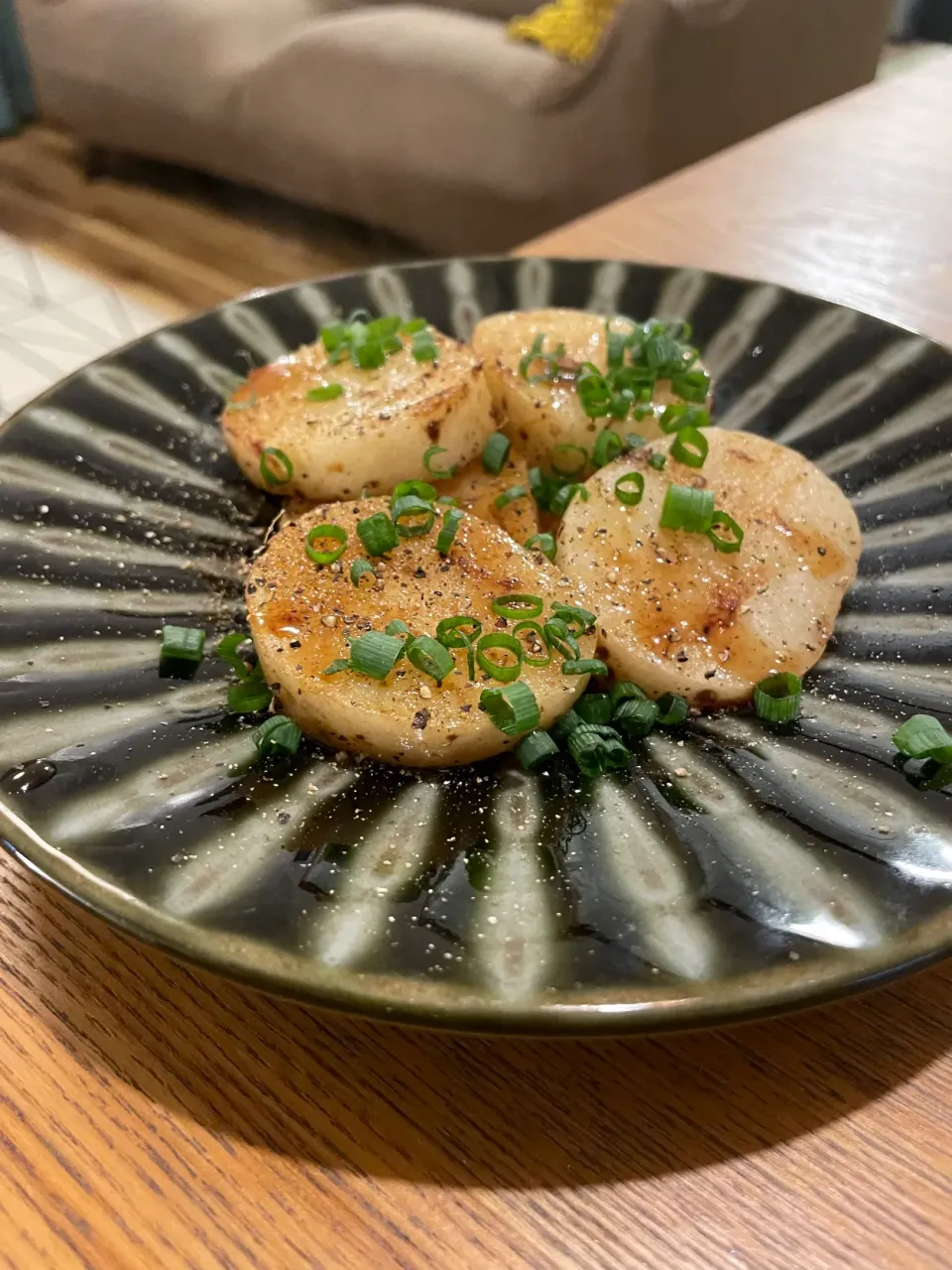 長芋めんつゆバター焼き|いがをさん