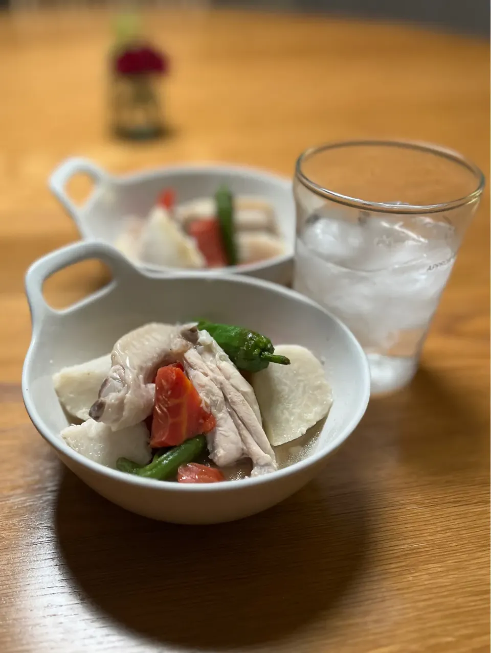 11/30の夕食　菊芋と手羽の煮物|yoneさん