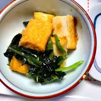 厚揚げほうれん草の煮物|okeiko🎶さん
