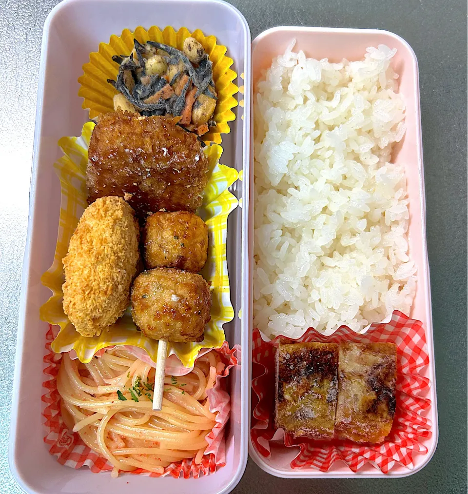 つくねとしろみととんかつ弁当|あおのりさん