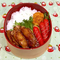 2025.12.1(月)⚾️手羽中の甘辛焼き弁当| ぽんちゃんさん