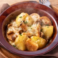 きのことじゃがいもの万能味ソースグラタン|マルコメ キッチンさん