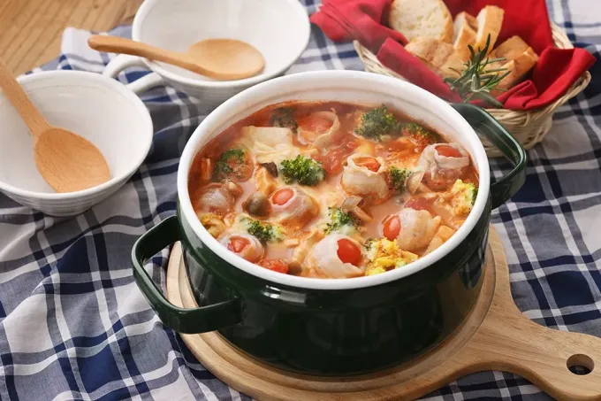 野菜たっぷりトマト鍋|マルコメ キッチンさん