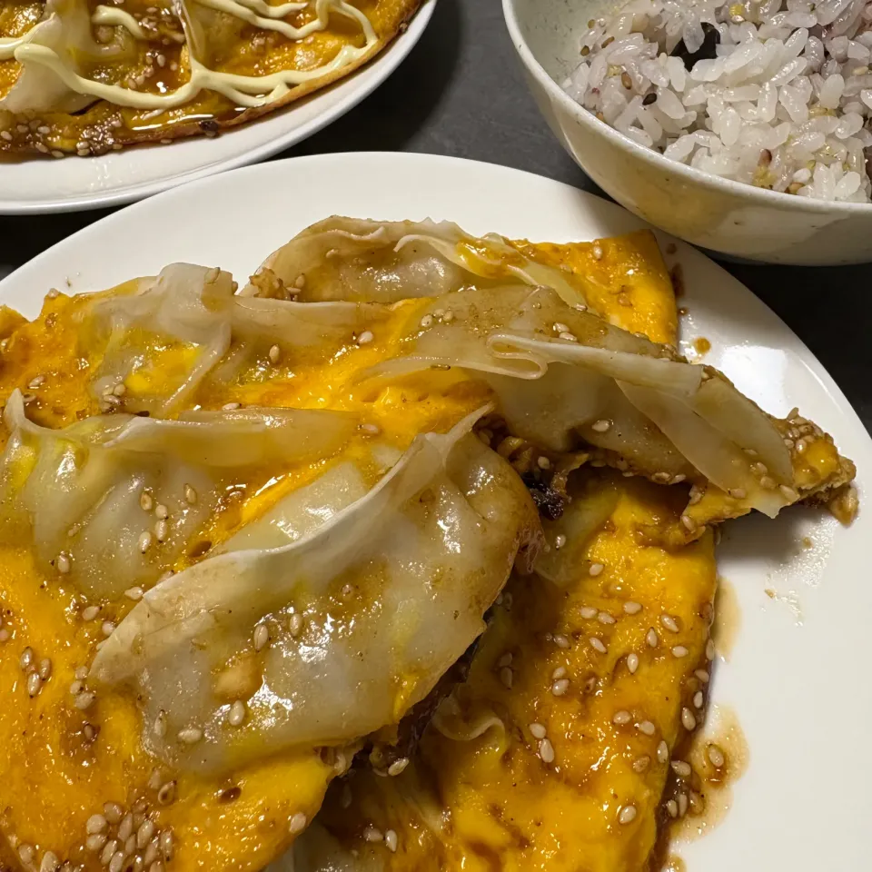 餃子卵とじ|くるみさん