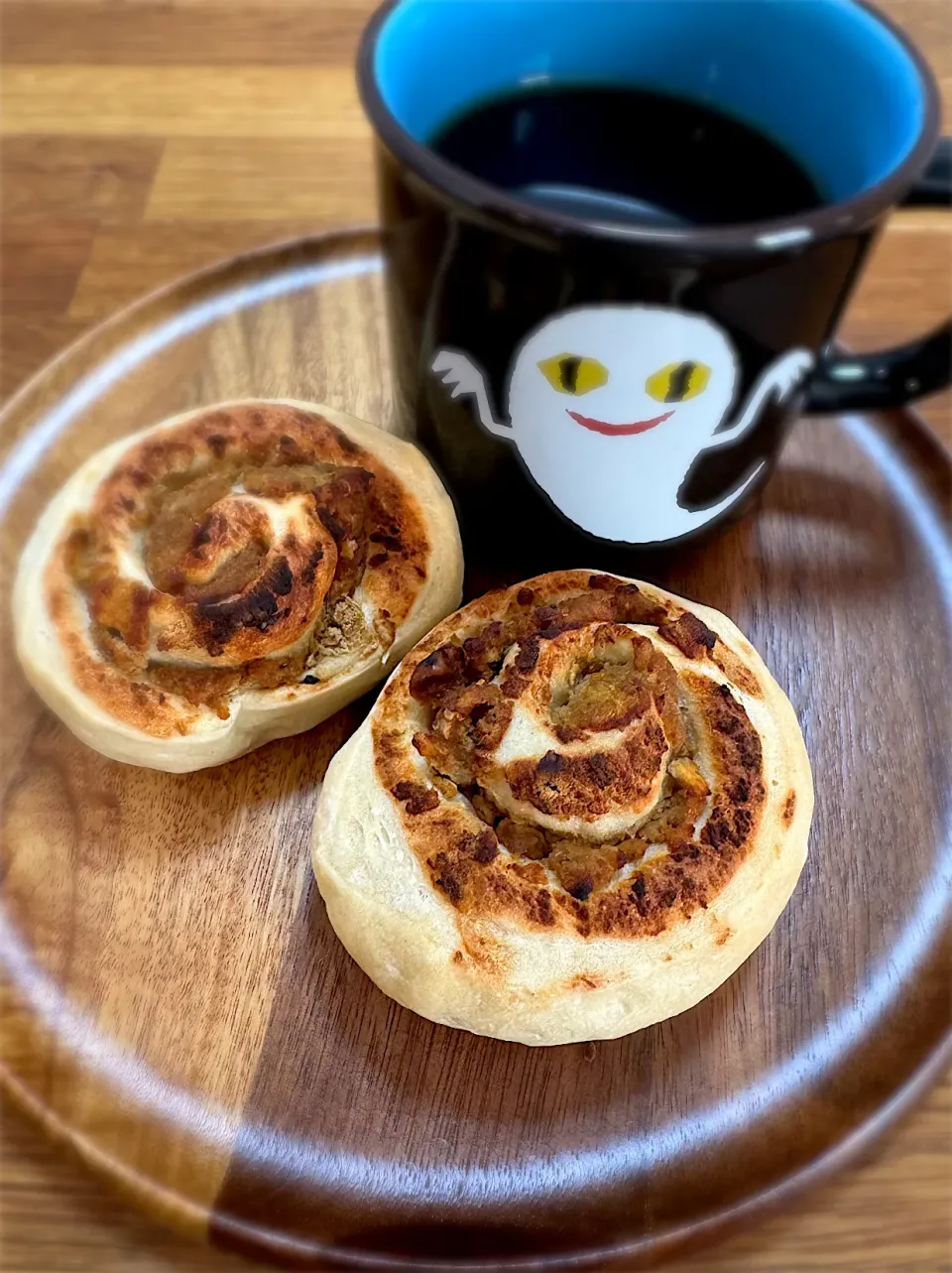 morimi32さんの料理 マロンペースト🌰入りくるくるパン|morimi32さん