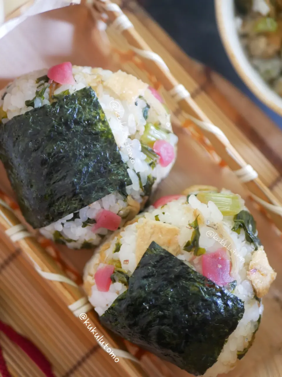 大根葉ふりかけおにぎり|kukulutomo ❁𓎪 ⡱𓎩‎𐩢𐩺𓎪 ⡱さん
