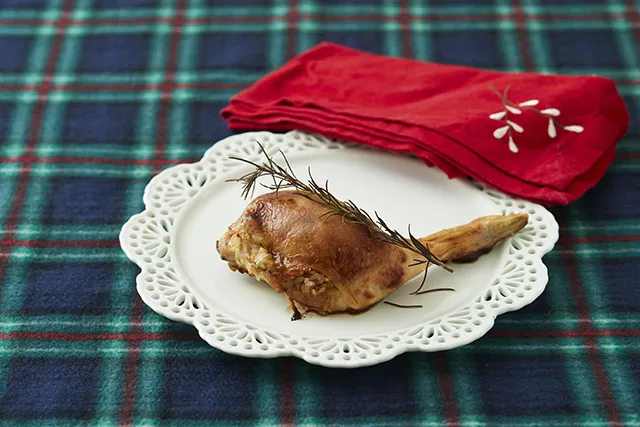 バターしょうゆライス詰めローストチキン|日の出みりんさん