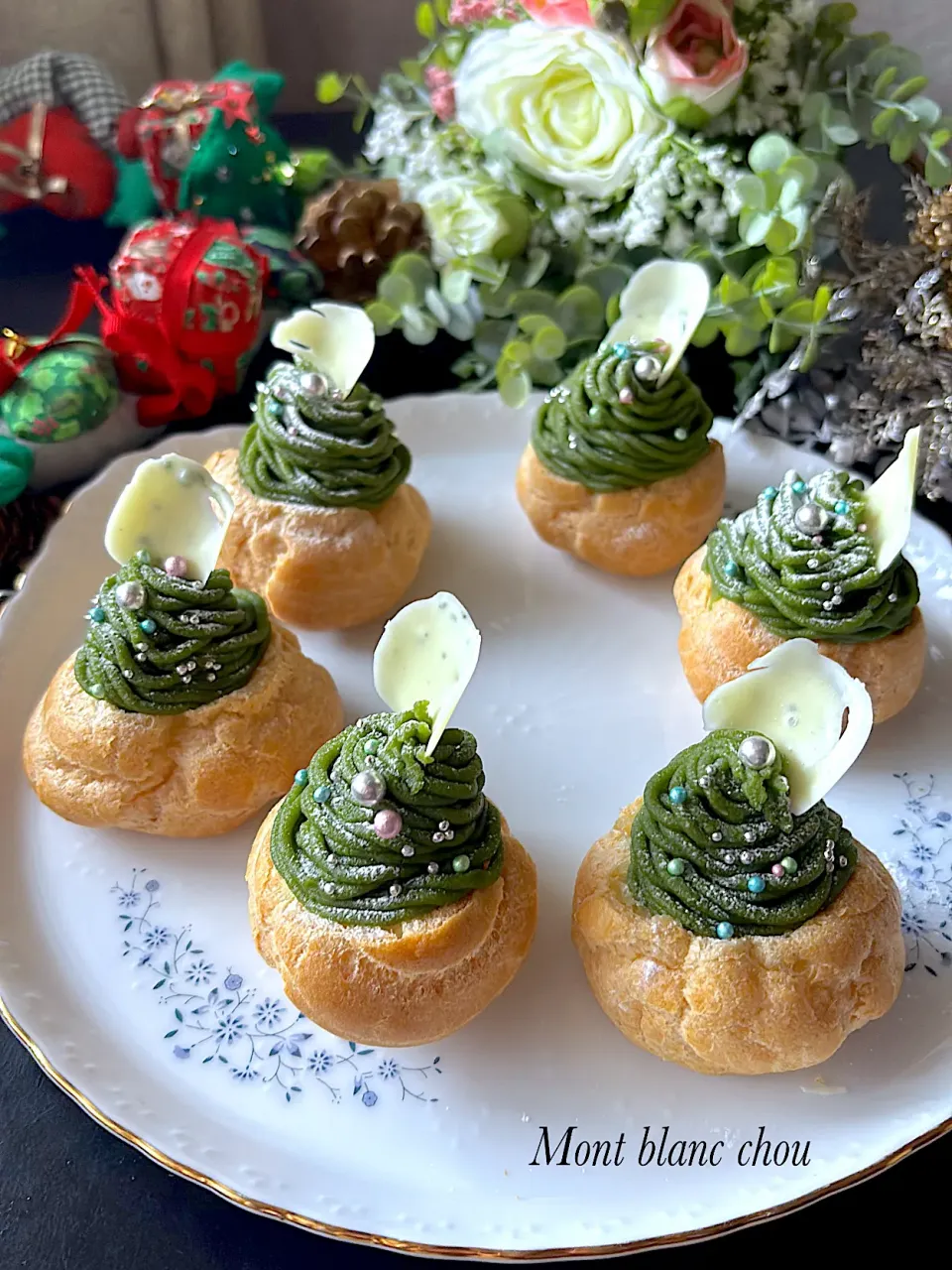 クリスマス🎄仕様🎄モンブランシュー|とんちんさん