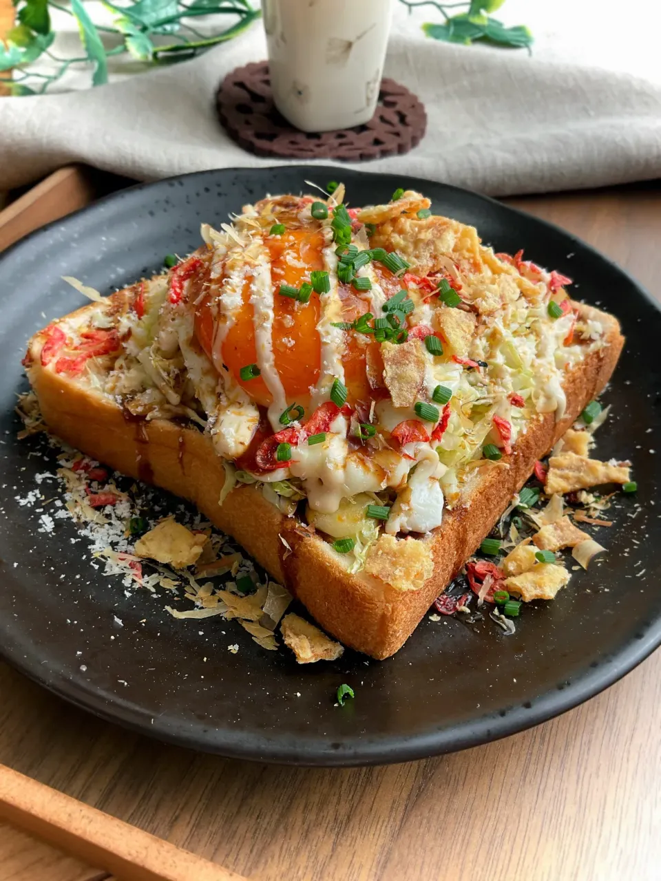 お好み焼き風トースト|スイーツポテトさん