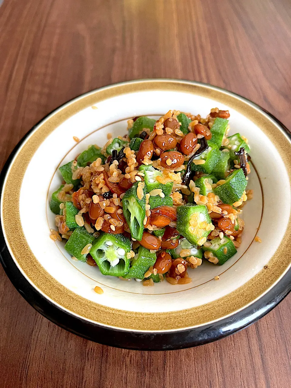 納豆麹とオクラ|sinさん