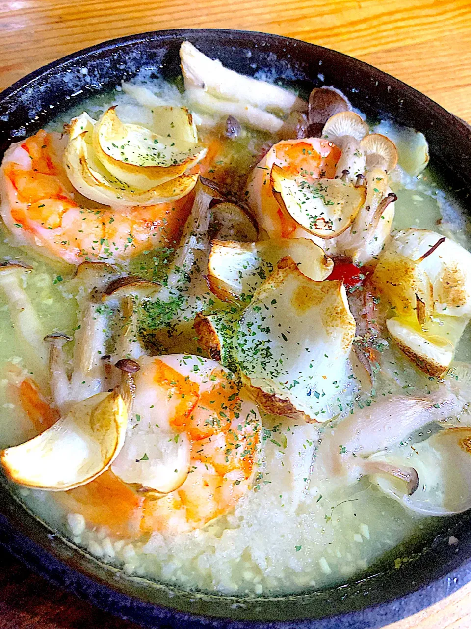 百合根とエビのアヒージョ|SUN.yokotanさん