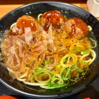 姫路名物「えきそば」withたこ焼き🐙