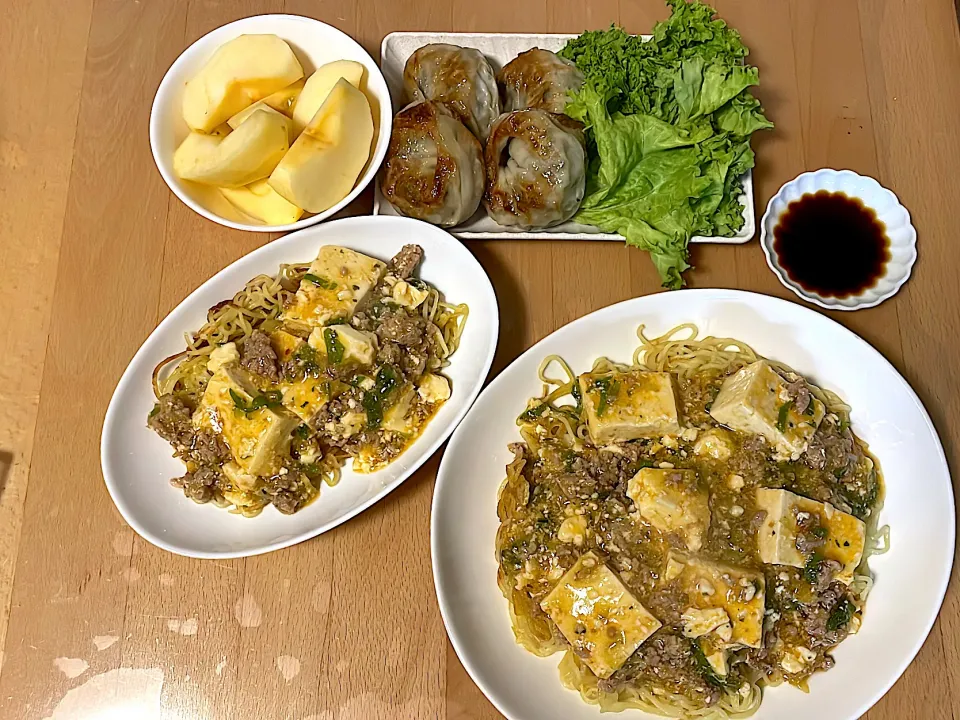 麻婆麺　マンドゥ　りんご|そのみさん