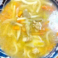 ”豚汁饂飩”＠ かみさん自宅飯　二日目|平大さん