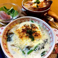 牡蠣とほうれん草の米粉グラタン|Mikaさん