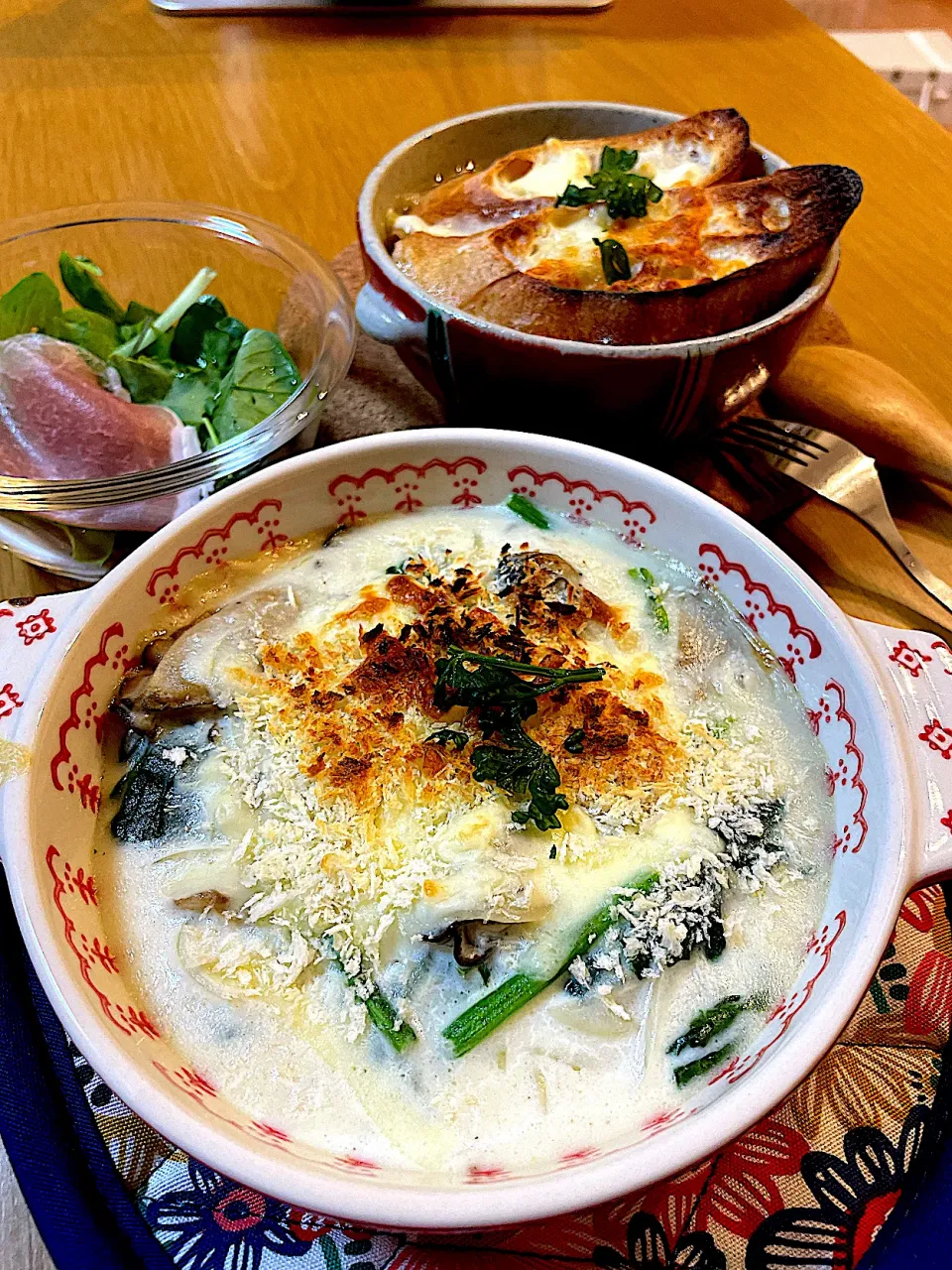 牡蠣とほうれん草の米粉グラタン|Mikaさん