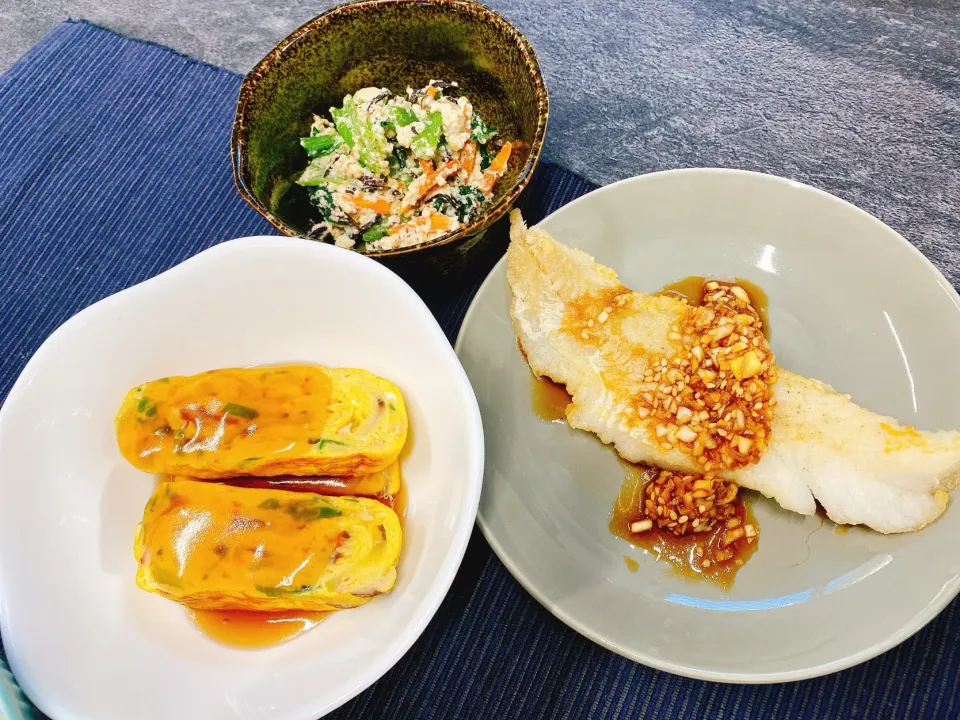 タラのネギソースがけ|おはなさん