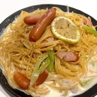 牛乳クリームパスタ|あいこさん