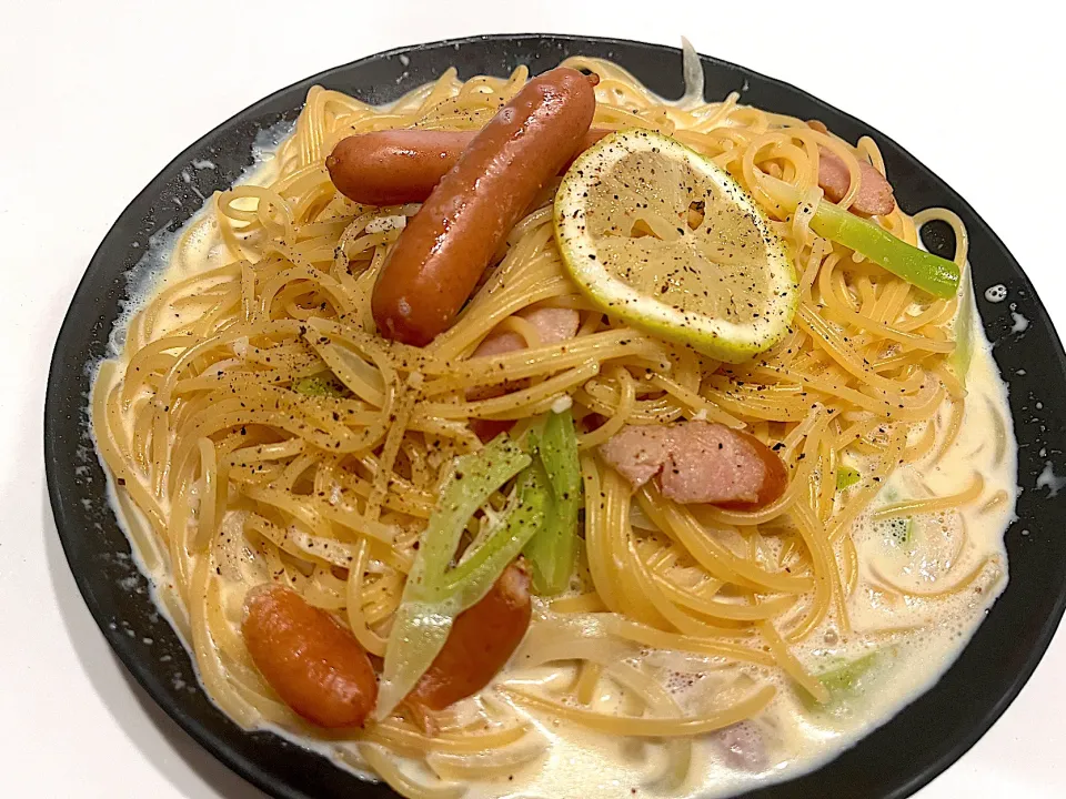 牛乳クリームパスタ|あいこさん