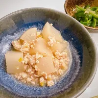 大根のそぼろ煮＆ピーマンの焼き浸し| takkoさん