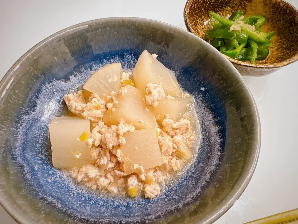 大根のそぼろ煮＆ピーマンの焼き浸し|takkoさん