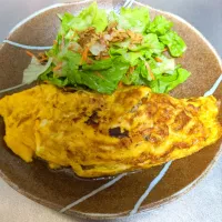 オムレツ＆サラダ|Riapple🍎さん