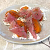 柿と生ハム、クリチ|juneさん