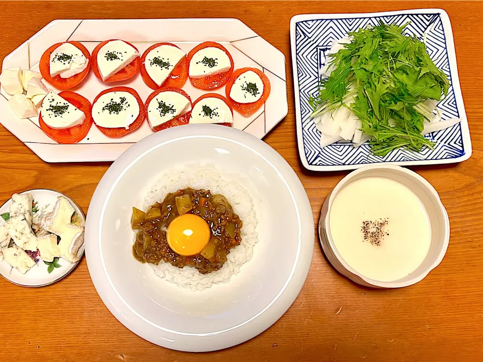 挽肉のカレー&蕪のポタージュ|マイさん