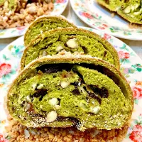 抹茶シュトーレンの断面|ユキちゃんさん