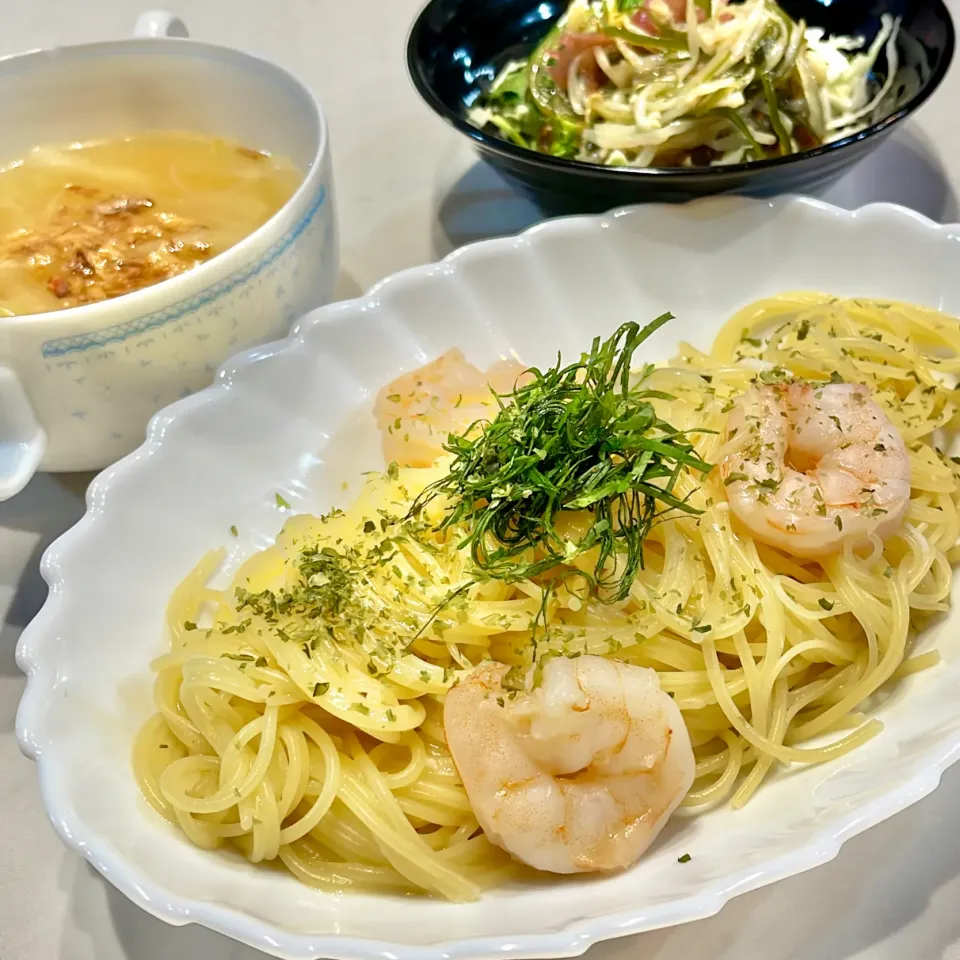 海老のアーリオオーリオ|ぎんさん