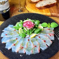 鯛のカルパッチョ𓂃܀🐟|鬼百合さん