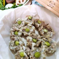 由美さんの料理 由美さんの料理 焼売　いつもの焼売に椎茸と筍をプラスしてやさしい味わいのガラスープで☺️|@きなこさん