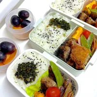 今日のお弁当　ハンバーグ弁当|mishiさん