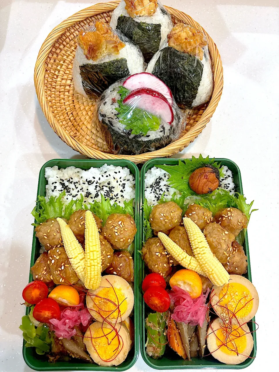 2025,12,02 ミートボール風and大好きな味玉お弁当さん🍱|kayoo_ch517♡3太郎1姫２モル♡81line Maさん