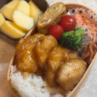 娘お弁当（鶏むね肉の照り焼き）|takezooさん