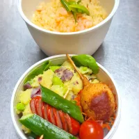 🦐エビピラフ弁当🦐|ゆきさんさん