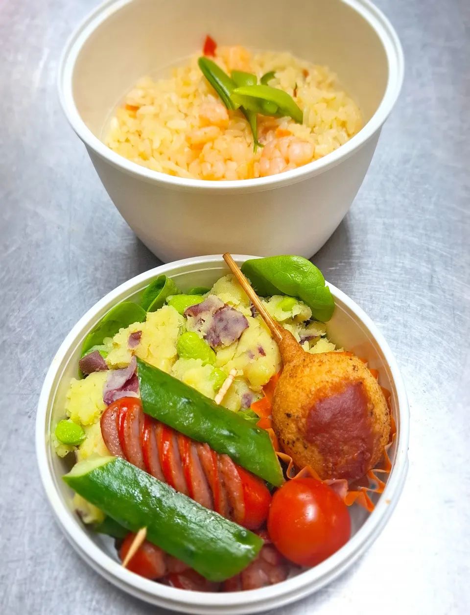 🦐エビピラフ弁当🦐|ゆきさんさん