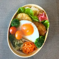 "鶏ハンバーグ"入り息子弁当|kazuさん