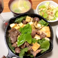 2025/11/28 砂肝とキノコと厚揚げのアヒージョ| kykyさん