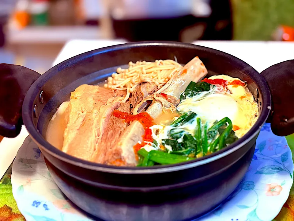 スペアリブ・ポトフ鍋うどん🍲🍖|マニラ男さん