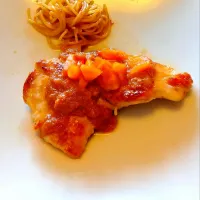 鶏むね肉柿のソース|キムコさん